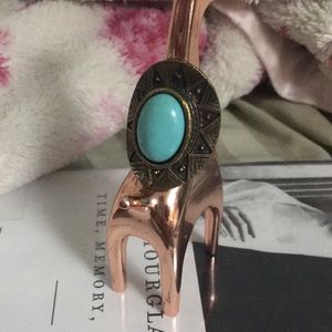 Turquoise tribal ring